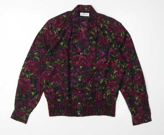 Womens UK Size 10 Eastex Multicoloured Blouse