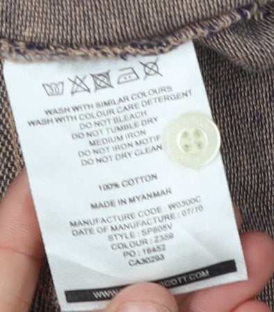 Lyle & Scott Men's Brown Polo Shirt XS Short Sleeve Cotton