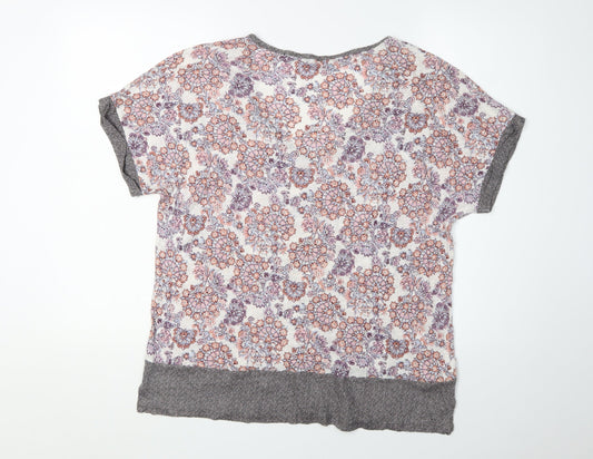 Laura Ashley Women's Multicoloured Floral T-Shirt, Size 16