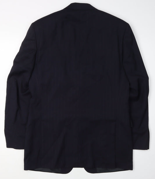 Mens UK Size 38 HUGO BOSS Regular Blue Suit Jacket