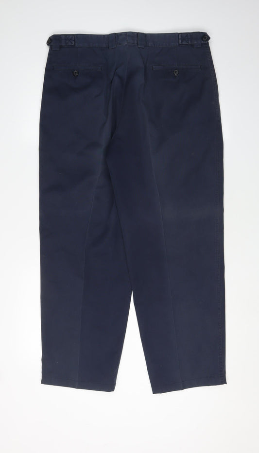 Mens UK Size 36S Austin Reed Chino Blue Trousers