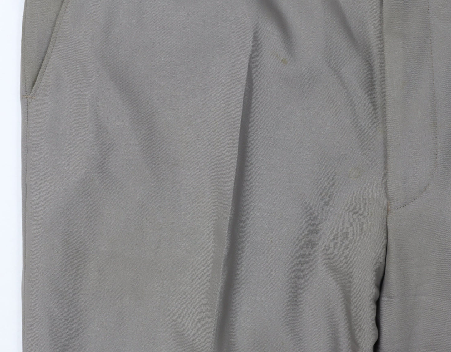 Jeff Banks Men's Beige Dress Pants, Size 38, Regular Fit