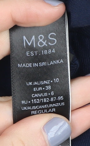 Marks and Spencer Women's Blue Jumpsuit, Size 10, Casual Elegance