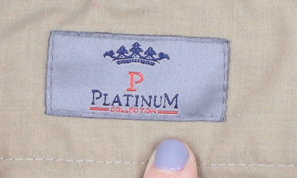 Mens UK Size 38S Platinum Collection Chino Beige Trousers