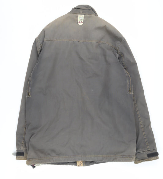 Mens UK Size M Joules Brown Parka Coat