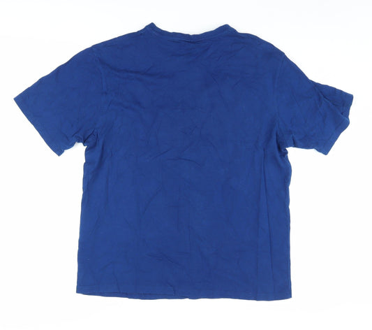 Peppa Pig Men's Blue Christmas T-Shirt Medium