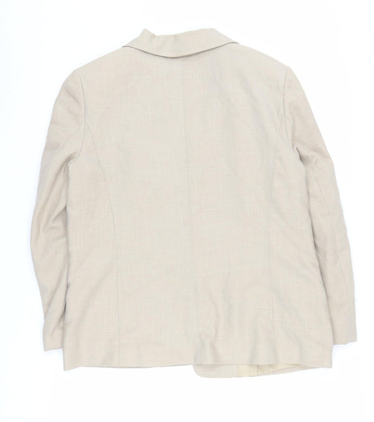 EWM Pure Classics Women's Beige Blazer Size 16