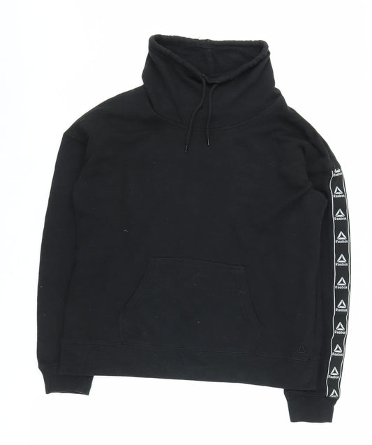 Additional front view of Reebok Black unisex adults sweatshirt l pullover