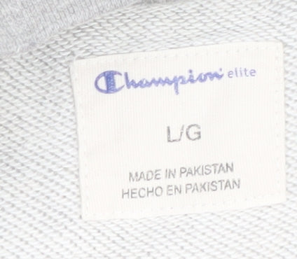 Mens UK Size L Champion Grey Pullover Sweatshirt