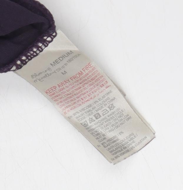 Blooming Marvellous Purple Women's Slip Dress, Medium, Lace Accents