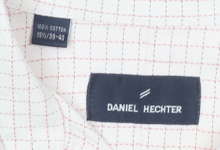 Mens UK Collar Size M Daniel Hechter Smart Pink Dress Shirt