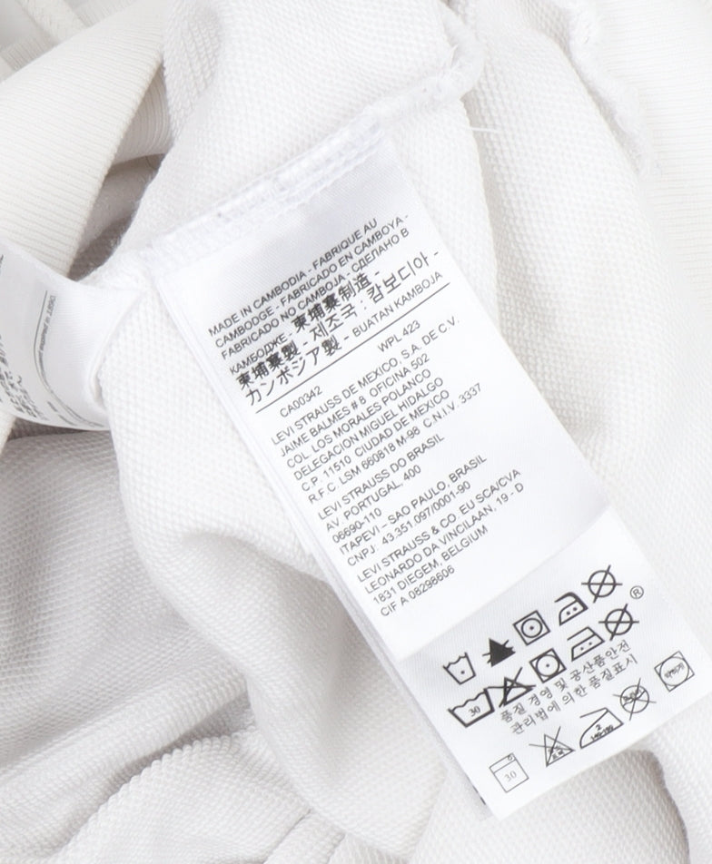 Mens UK Size S Levi's White Pullover Hoodie