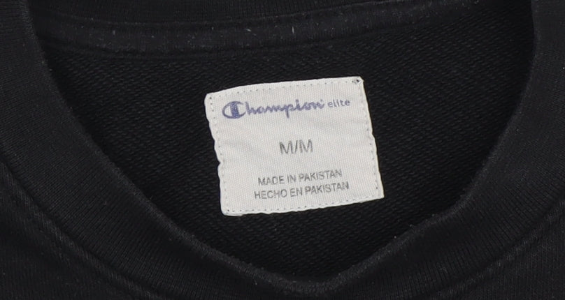 Mens UK Size M Champion Black Pullover Sweatshirt