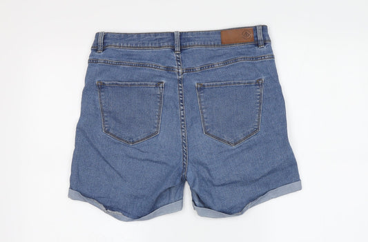 Vero Moda Women's Blue Denim Boyfriend Shorts, M