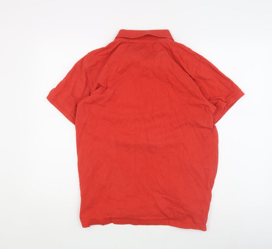 Jack & Jones Red Men's Polo Shirt L Size Casual