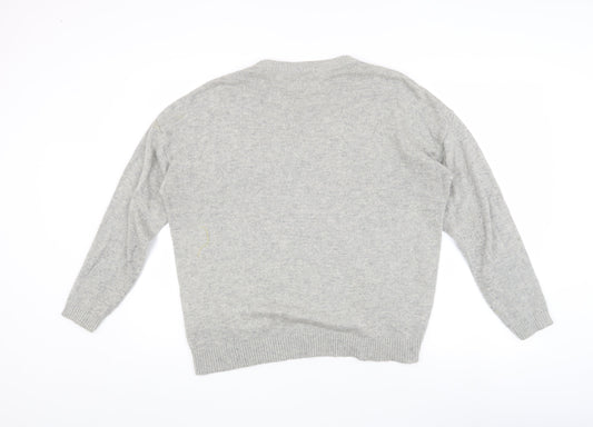 Womens UK Size 12 Warehouse Grey Pullover Jumper