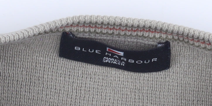 Marks and Spencer Men’s Grey Cotton Pullover, M Size