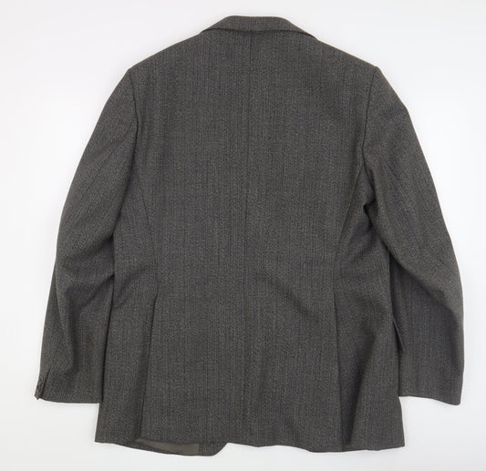 Mens UK Size 43 Dunn & Co Regular Grey Suit Jacket
