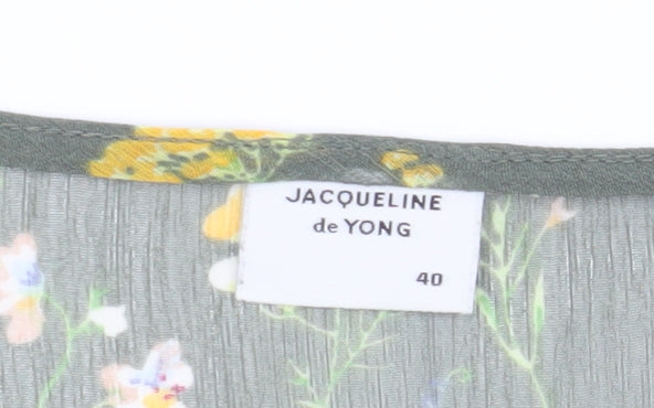 Womens UK Size 12 Jacqueline de Yong Multicoloured Basic Blouse
