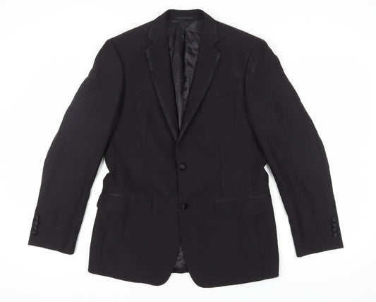 Mens UK Size 40 Austin Reed Regular Black Suit Jacket
