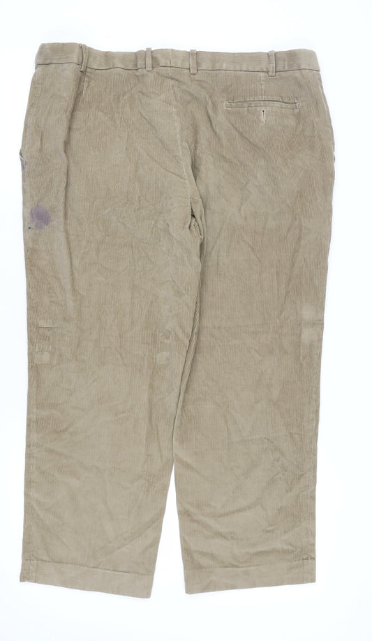 Marks and Spencer Beige Corduroy Trousers 42