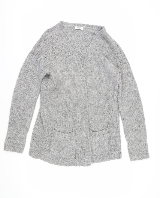 Womens UK Size L Jacqueline de Yong Grey Cardigan Jumper