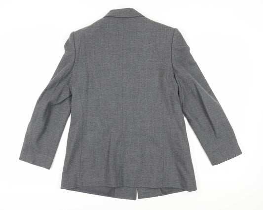 Eastex Women's Grey Wool Blazer Size 12