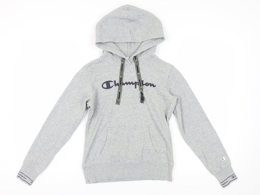 Womens UK Size XS Champion Grey Pullover Hoodie
