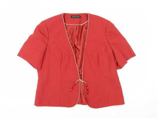 Womens UK Size 20 Jacques Vert Regular Red Blazer