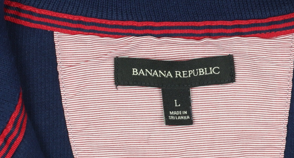 Mens UK Size L Banana Republic Blue Pullover Sweatshirt