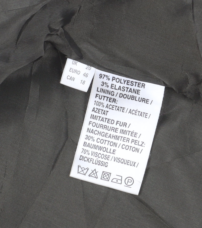 Jacques Vert Green Women's Blazer Size 20, Regular Fit