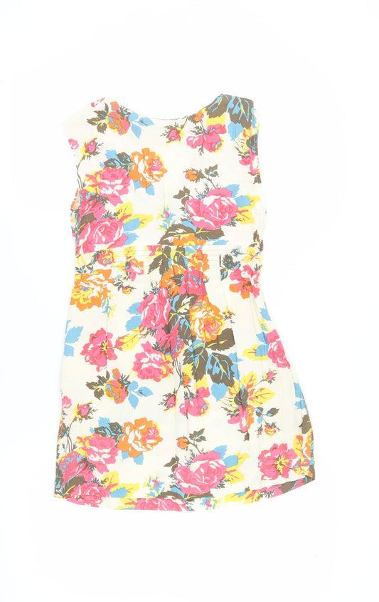 Joules Women’s Multicoloured Floral A-Line Dress Size 8