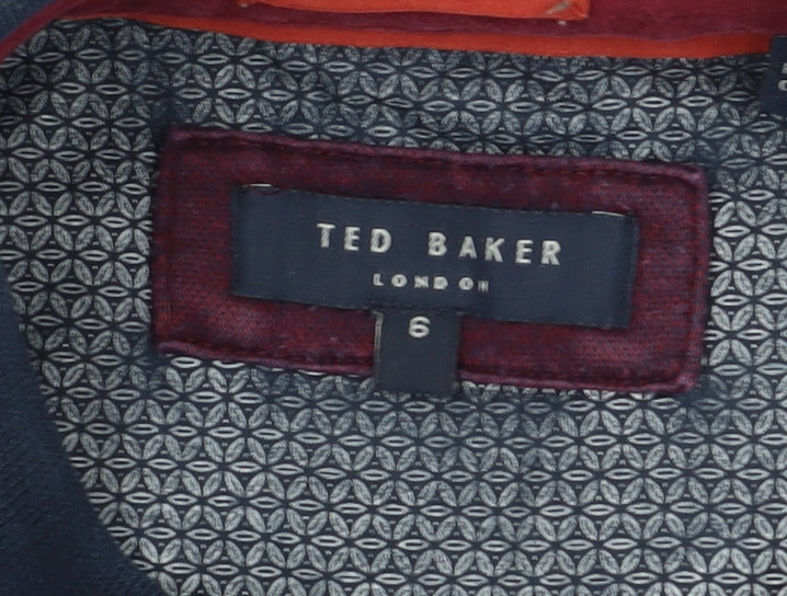 Ted Baker Men’s Red Polo Shirt - Size L, Button Down