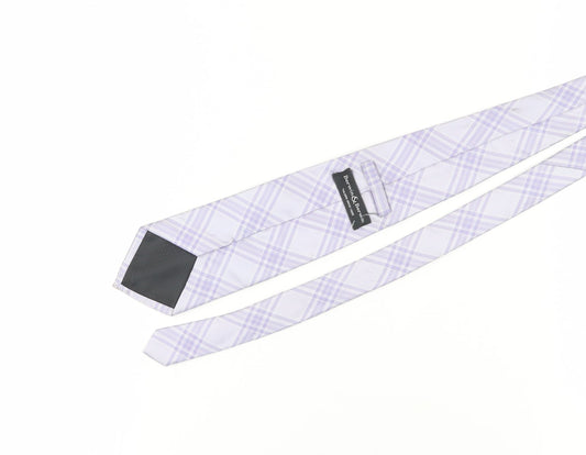 Mens Berwin & Berwin Multicoloured Plaids & Checks 100% Silk Pointed Tie