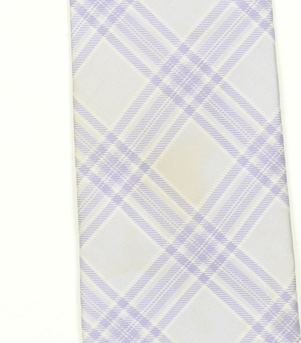 Mens Berwin & Berwin Multicoloured Plaids & Checks 100% Silk Pointed Tie