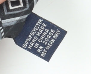 Pierre Cardin Men's Grey Geometric Designer Tie