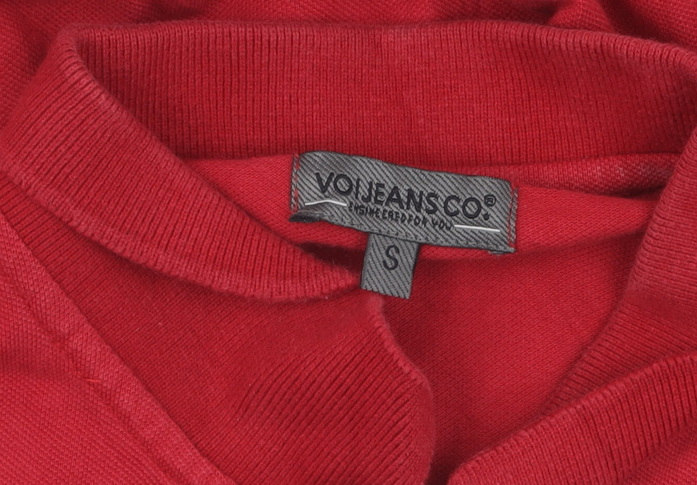 Voi Jeans Co. Men's Red Long Sleeve Shirt, Size S