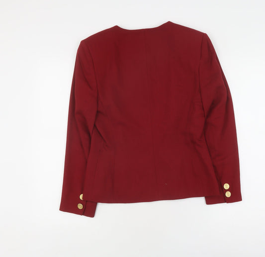 Womens UK Size 10 Alexon Regular Red Blazer