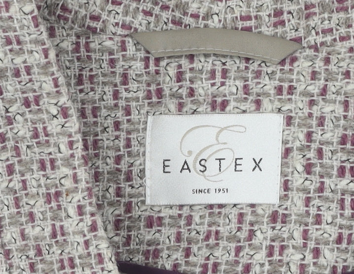 Eastex Women's Multicoloured Check Blazer, Size 12, Classic Style