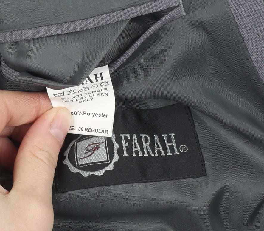 Mens UK Size 38 Farah Regular Grey Suit Jacket