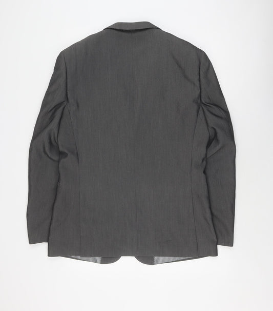 1860 Men's Grey Suit Jacket Size 42 Regular Formal