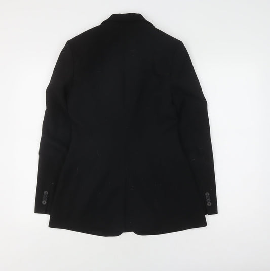 H&M Women's Black Suit Jacket Size 6 Notch Lapel