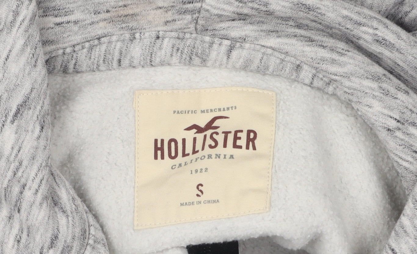 Mens UK Size S Hollister Grey Windbreaker Coat