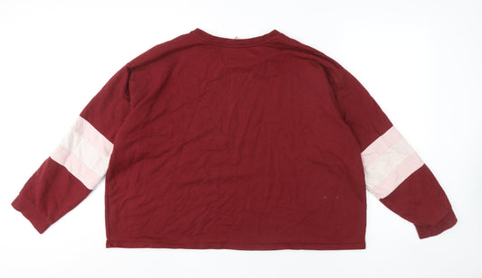 Womens UK Size 22 ASOS Red Pullover Sweatshirt