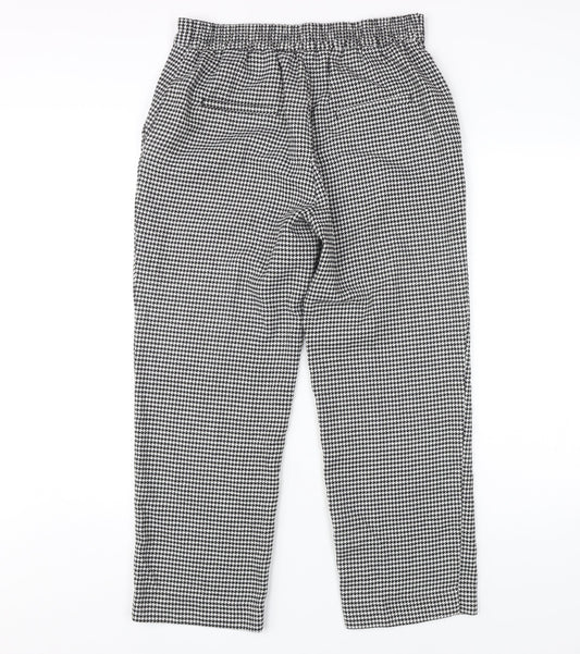 Womens UK Size M Zara Regular Fit Dress Pants Black Trousers
