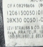 Levi's Men's Black Distressed Bermuda Denim Shorts Size 28