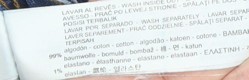 Zara Women's Blue Skinny Jeans with Beaded Accents