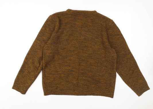 Kensington Eastside Men's Brown Knit Pullover Jumper M