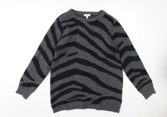 Womens UK Size M JoJo Maman Bébé Grey Pullover Jumper