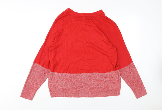 Womens UK Size 12/14 NEXT Red Pullover Jumper